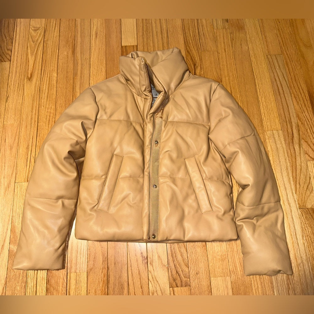 Abercrombie & Fitch Tan Puffer Jacket Size XS