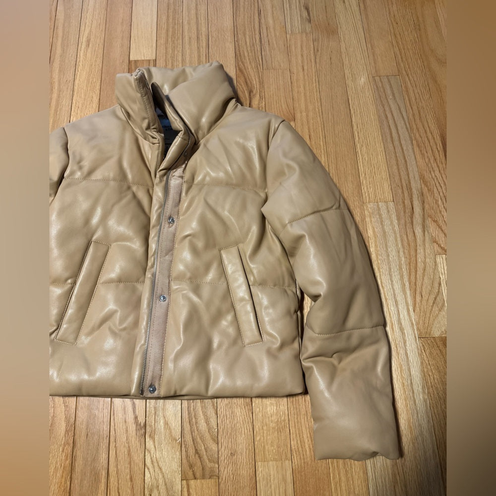 Abercrombie & Fitch Tan Puffer Jacket Size XS