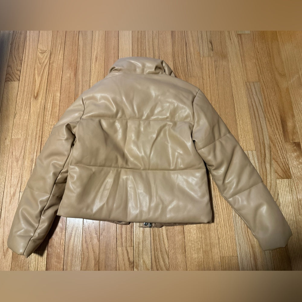 Abercrombie & Fitch Tan Puffer Jacket Size XS