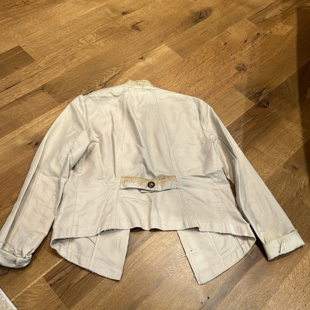 Banana Republic Women’s Grey and Gold Jacket Size Small