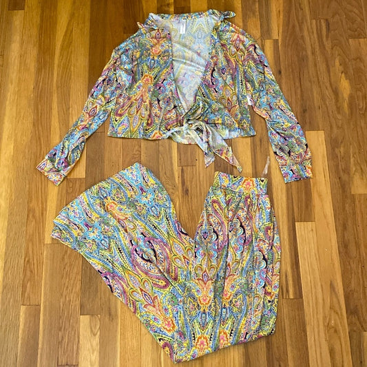 NWT Coastal Bloom Women’s Multicolored Hippy Paisley Set Size S