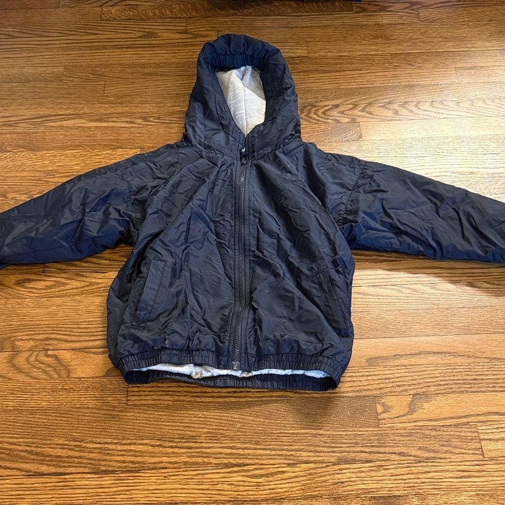 Charles River Apparel Kids Navy Hooded Puffer Jacket Size 7