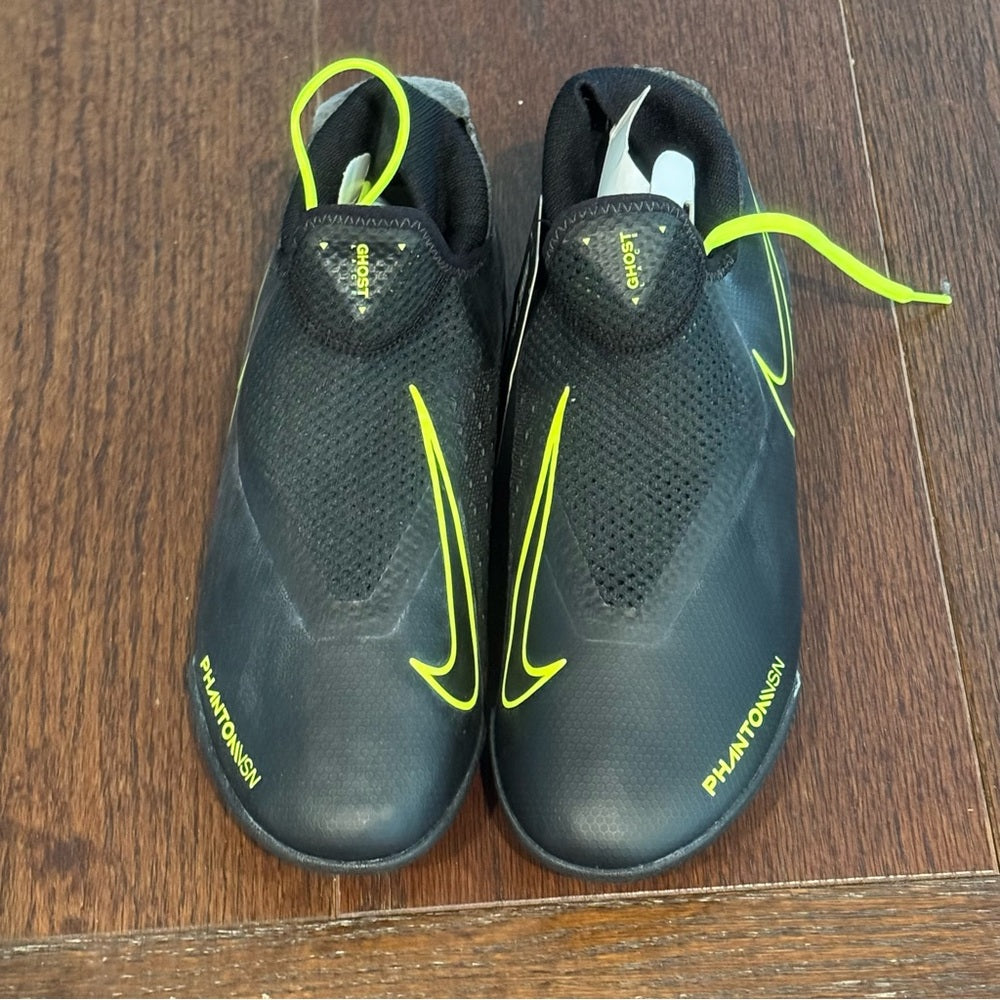 NWT Nike Men’s PHANTOM VSN ACADEMY DF TF - BLACK/VOLT Yellow  Cleats Size 6.5