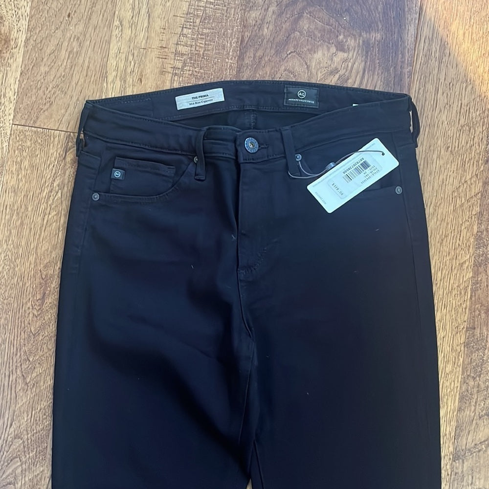 NWT Ag Adriano Goldschmied Woman’s The Prima Mid-Rise Cigarette Jeans Size 26R