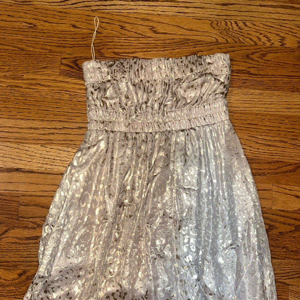 Jay Ahr Woman’s Strapless Silk Sparkle Dress Size M