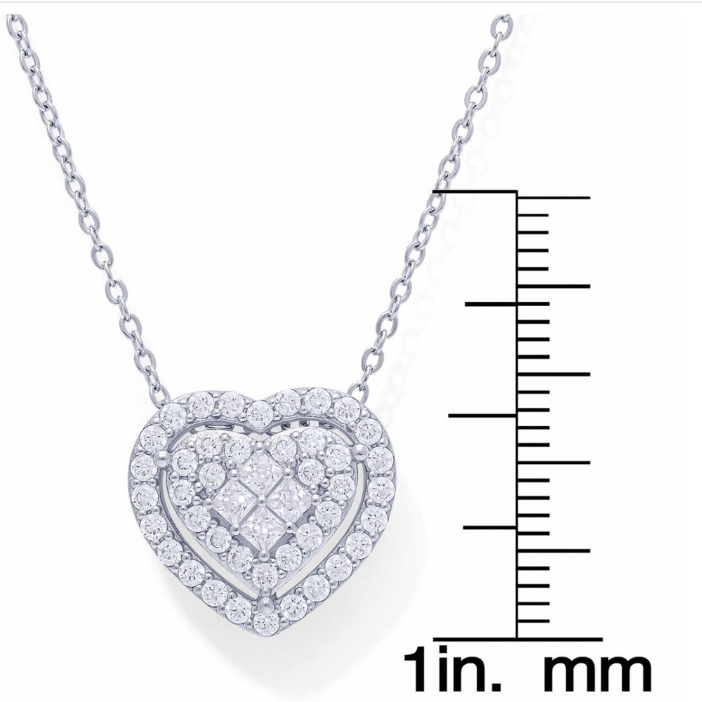 NWT Cuz Heart Necklace Rose Gold plated