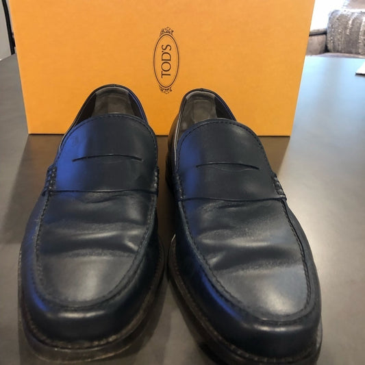 Navy Tods Men’s Loafers Shoes Size 9