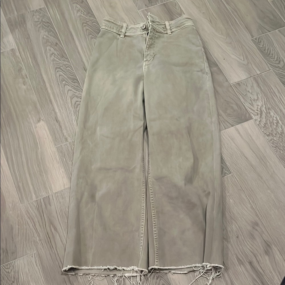 MNG Women’s Light Green Jeans Size: 2