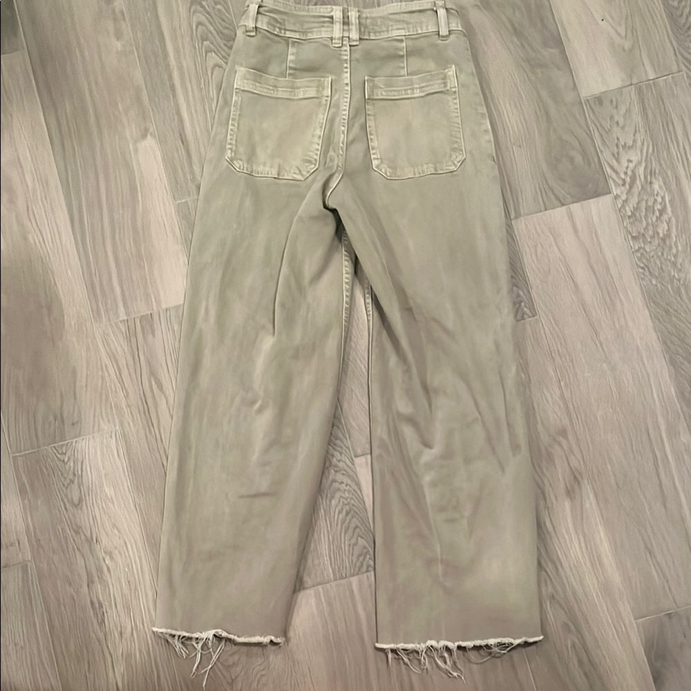 MNG Women’s Light Green Jeans Size: 2