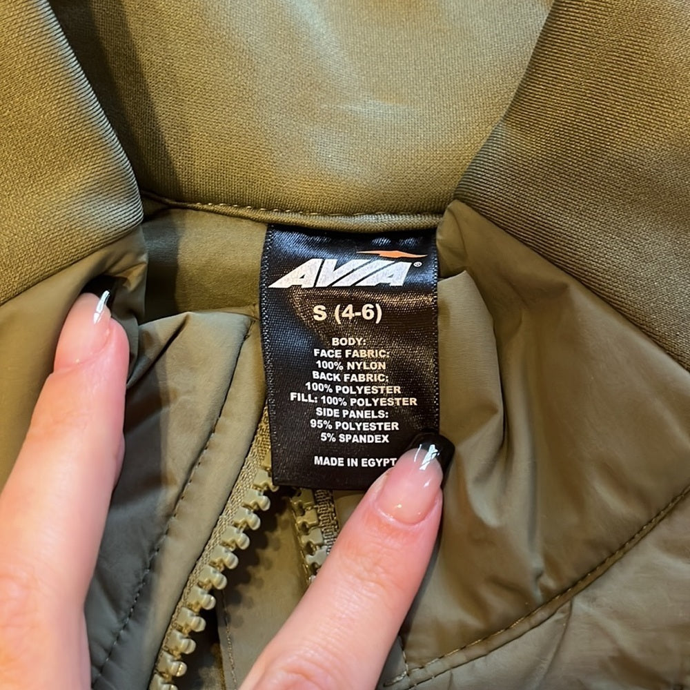 NWT Avia Woman’s Olive Leaves Vest Size S (4-6)