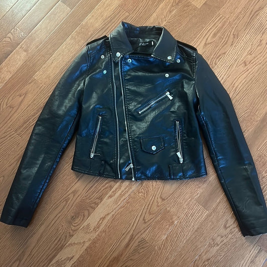 L’olive Verfe Women’s Black Leather Jacket Size 2