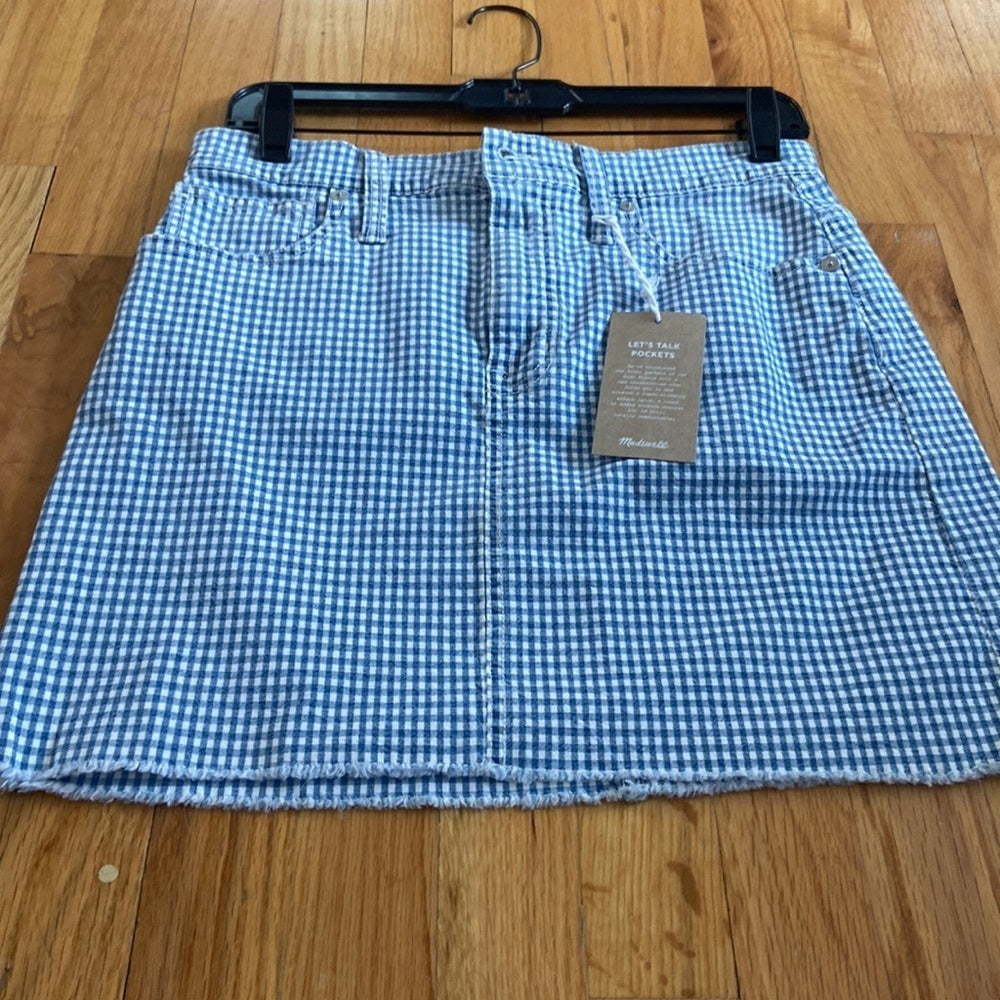 NWT Women’s Madewell skirt. Blue/white. Size 27