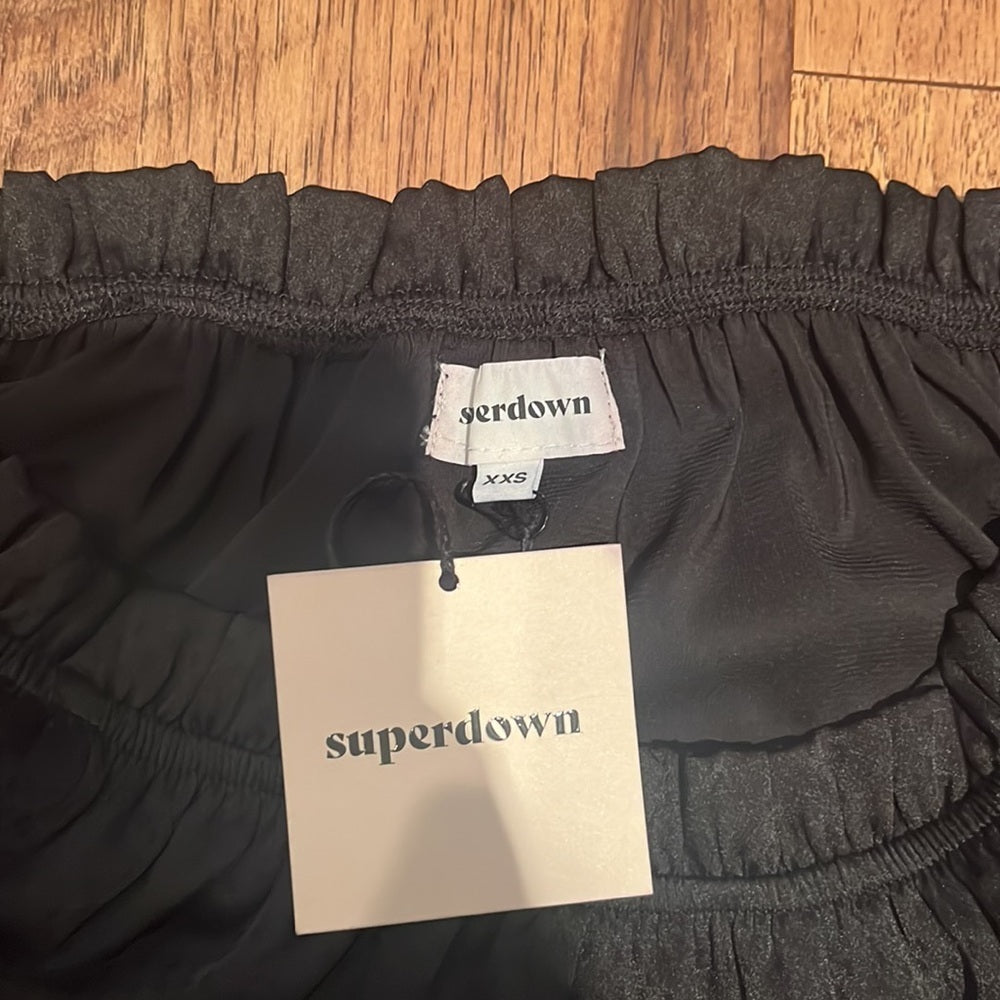 NWT Superdown Woman’s Black Long Sleeve Top Size XXS