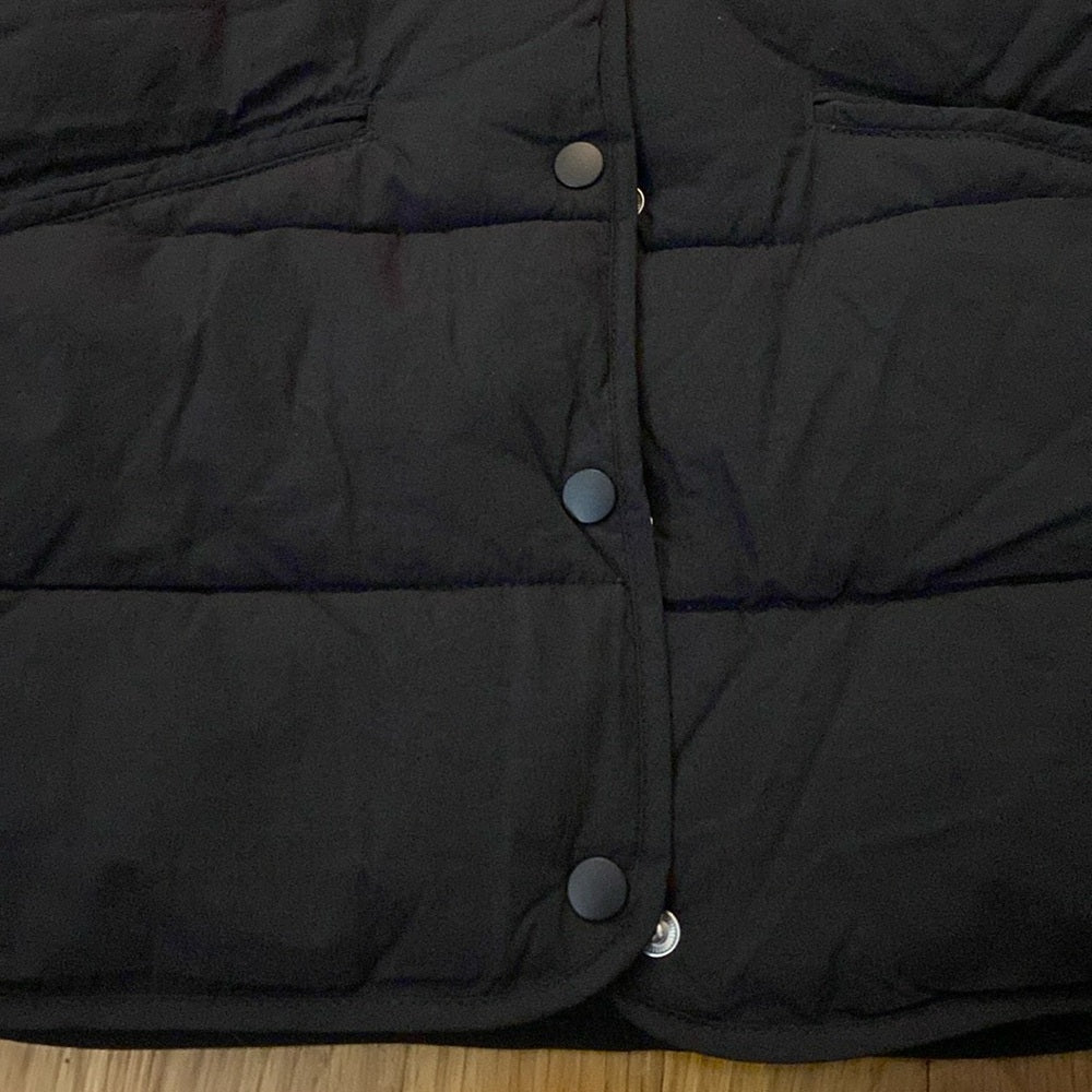 NWT Zara Girls Black Puffer Vest Size 6-7