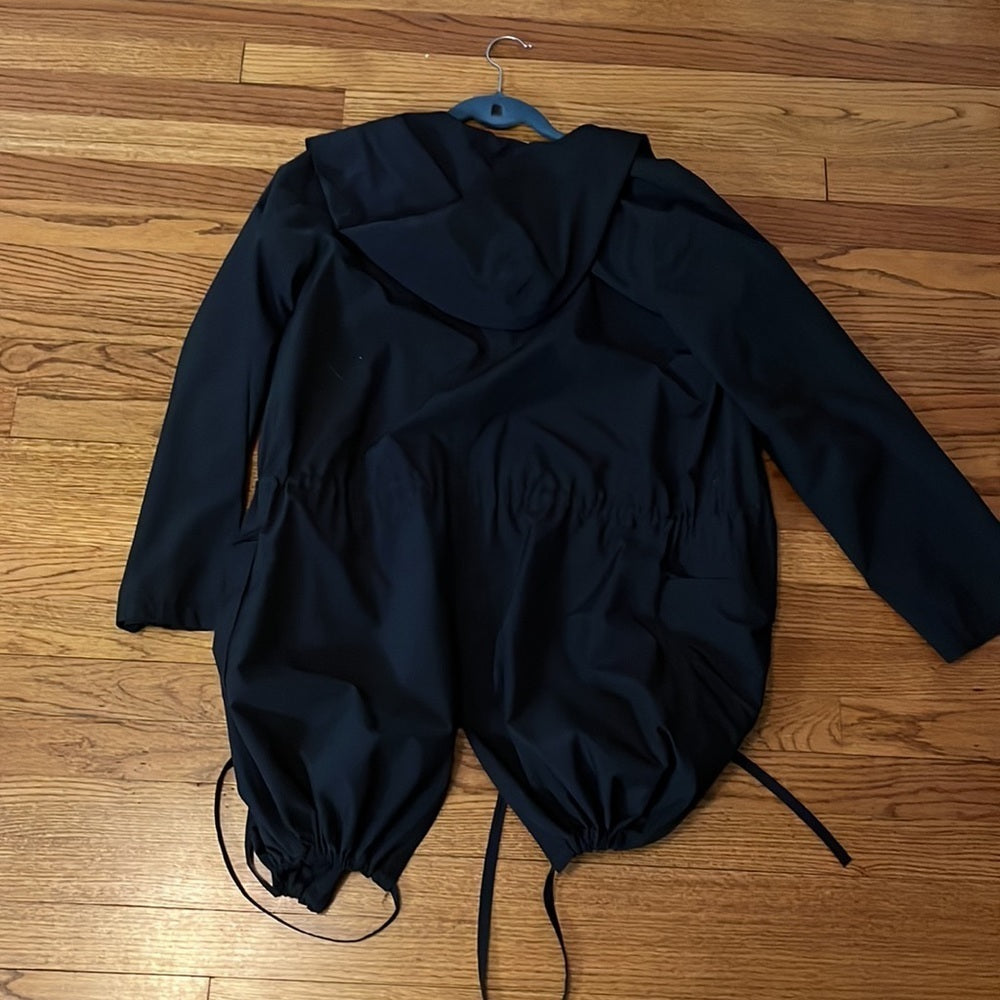 Eileen Fisher Woman’s Black Rain Jacket Size S