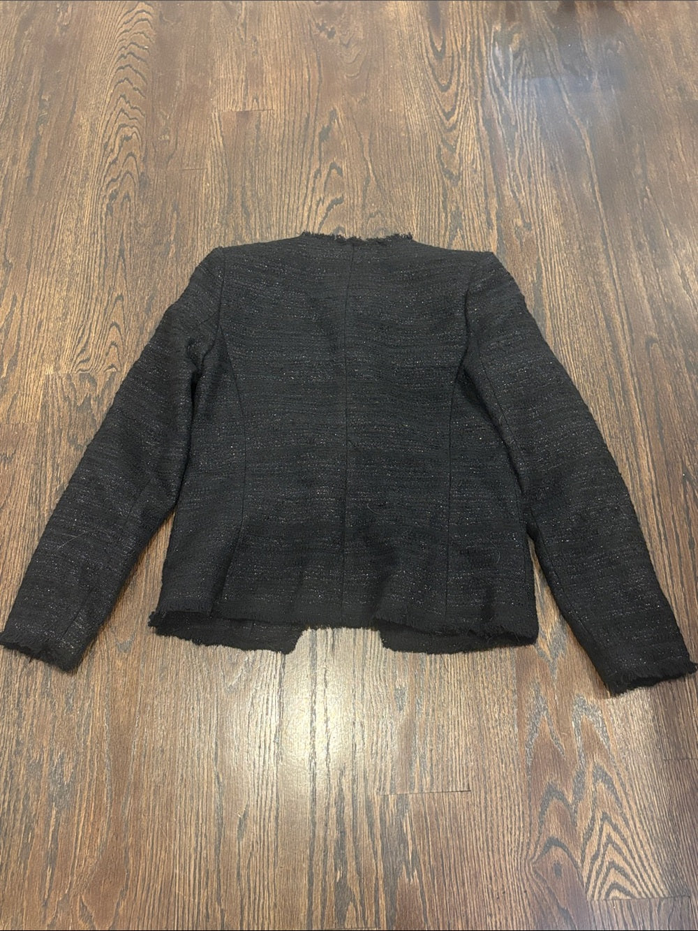 NWT Mango Women’s Black Tweed Blazer Jacket Size XX Small