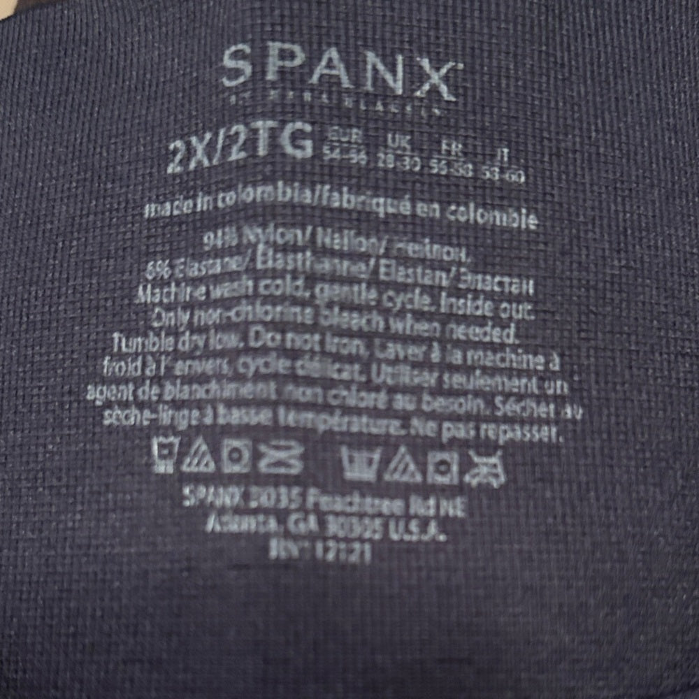 NWT Spanx Women’s Navy Blue Leggings Size 2X