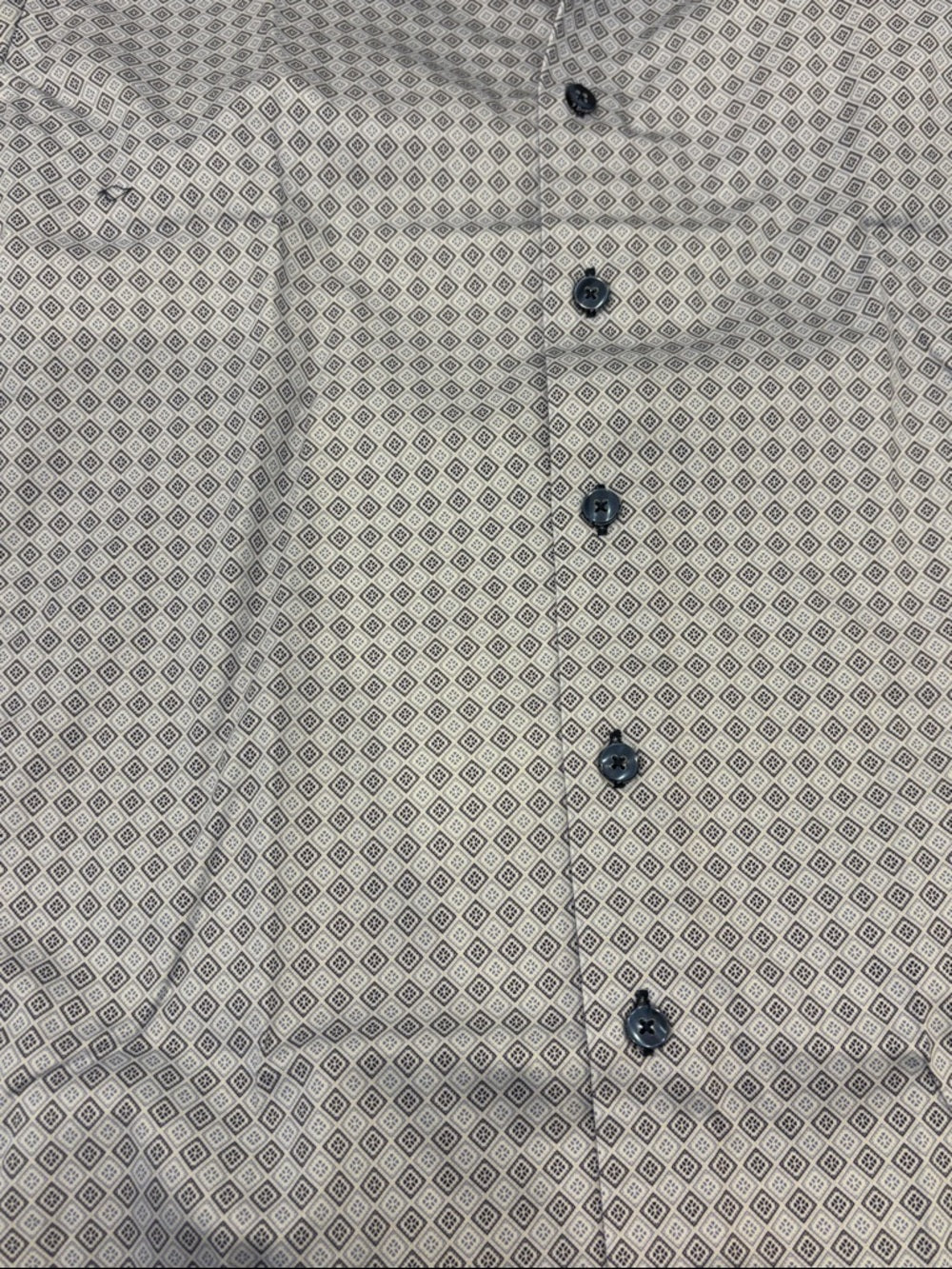 NWT Heritage House Boys' Light Blue Patterned Button-Down Shirt Size 12