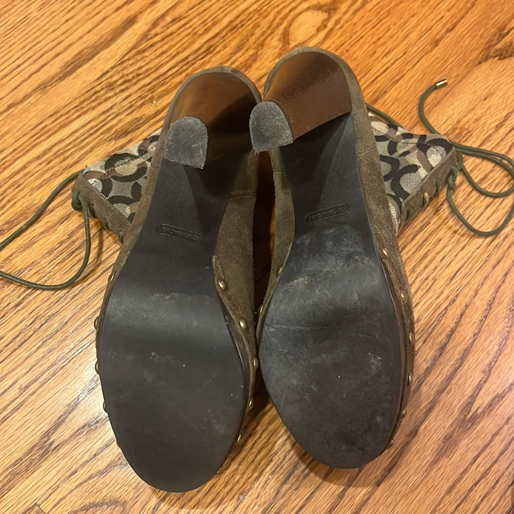Coach Woman’s Heeled Boots Size 8