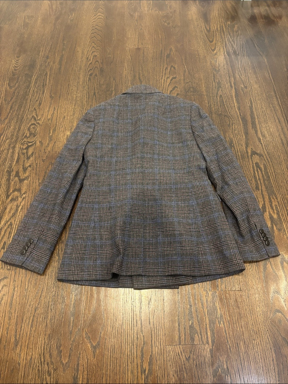 NWT Madewell Women’s Gray Blazer with Blue Windowpane Size 00