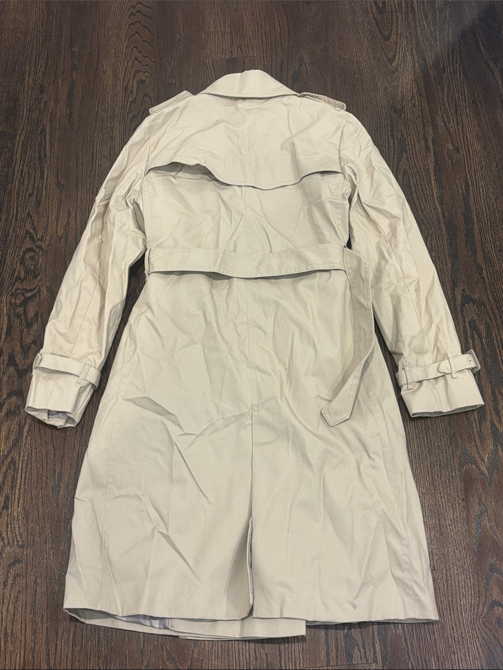 NWT Mango Women’s Beige Trench Coat with Belt Size XS