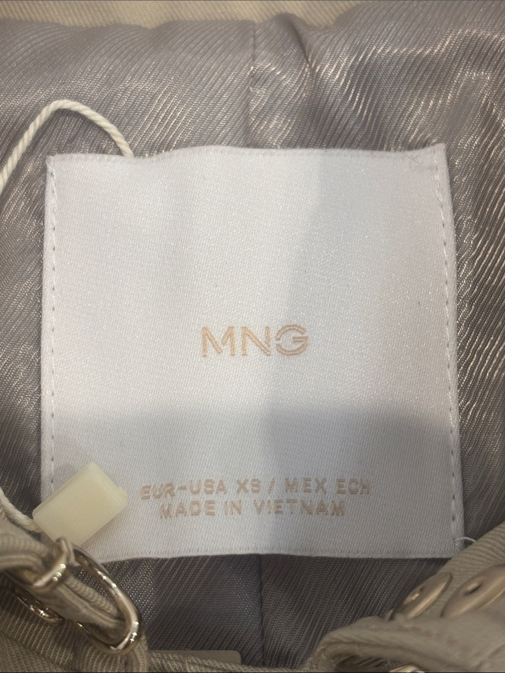 NWT Mango Women’s Beige Trench Coat with Belt Size XS
