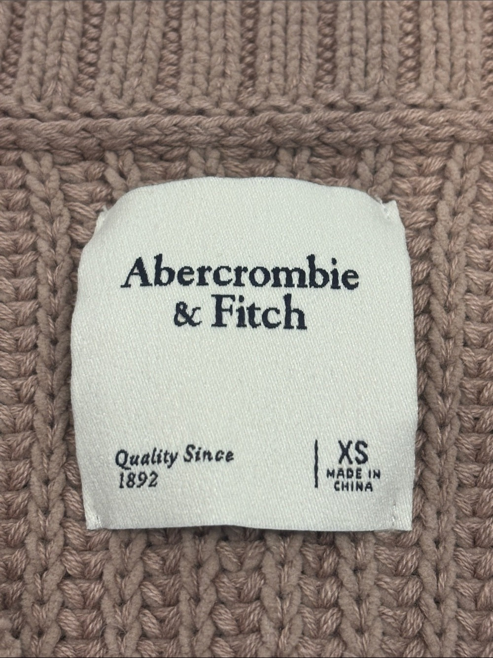 Abercrombie & Fitch Women’s Tan Cropped Button Knit Cardigan Size XS
