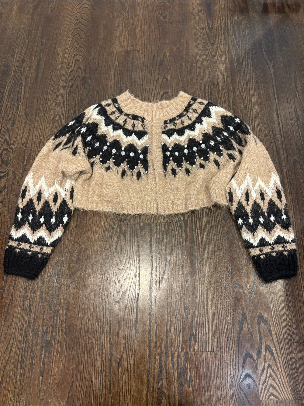 NWT Anthropologie Women’s Cropped Crewneck Cardigan One Size