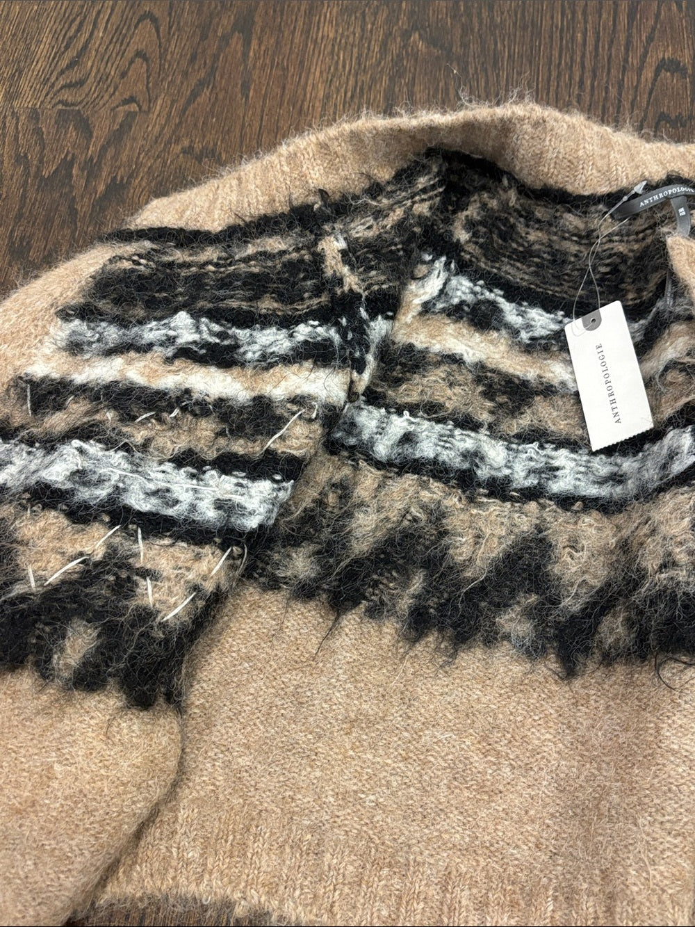 NWT Anthropologie Women’s Cropped Crewneck Cardigan One Size