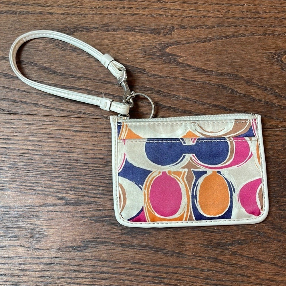 Coach Wristlet and KeyChain with card holder