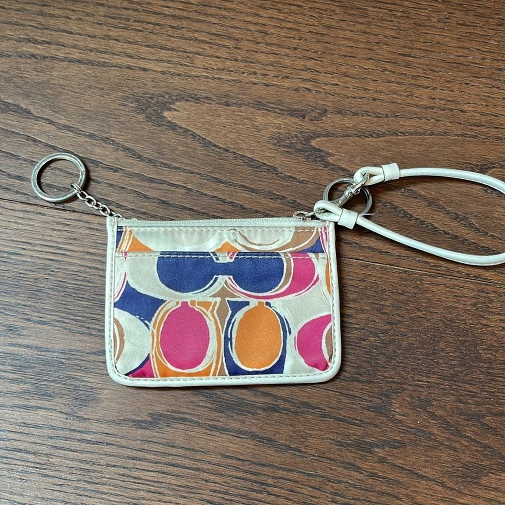 Coach Wristlet and KeyChain with card holder