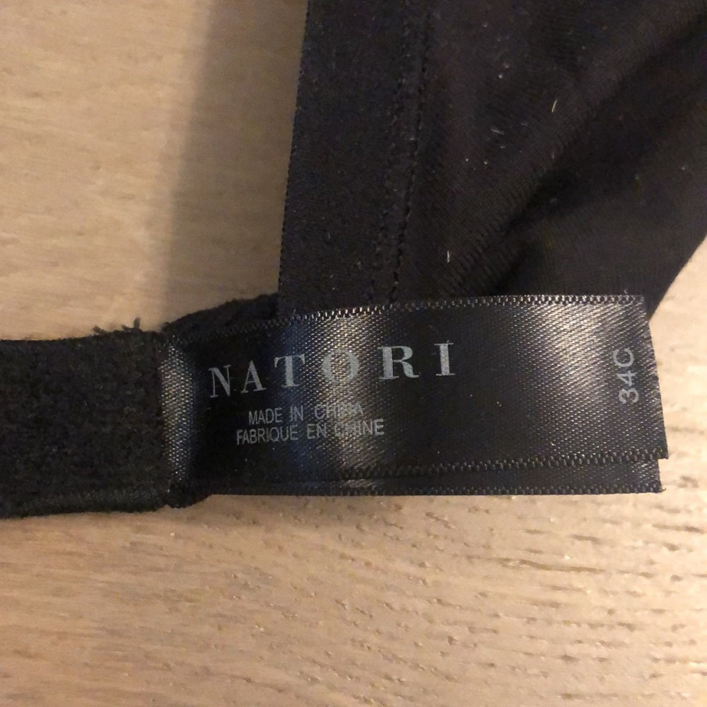 Natori Black Bra Size 34C Brand New