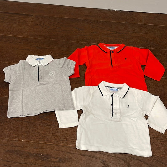 Jacadi Boys Bundle of 3 Polos All Size 18 months