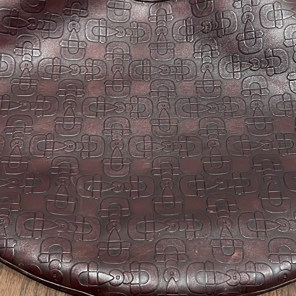 Gucci Horsebit Embossed Leather Hobo Shoulder Bag in Brown