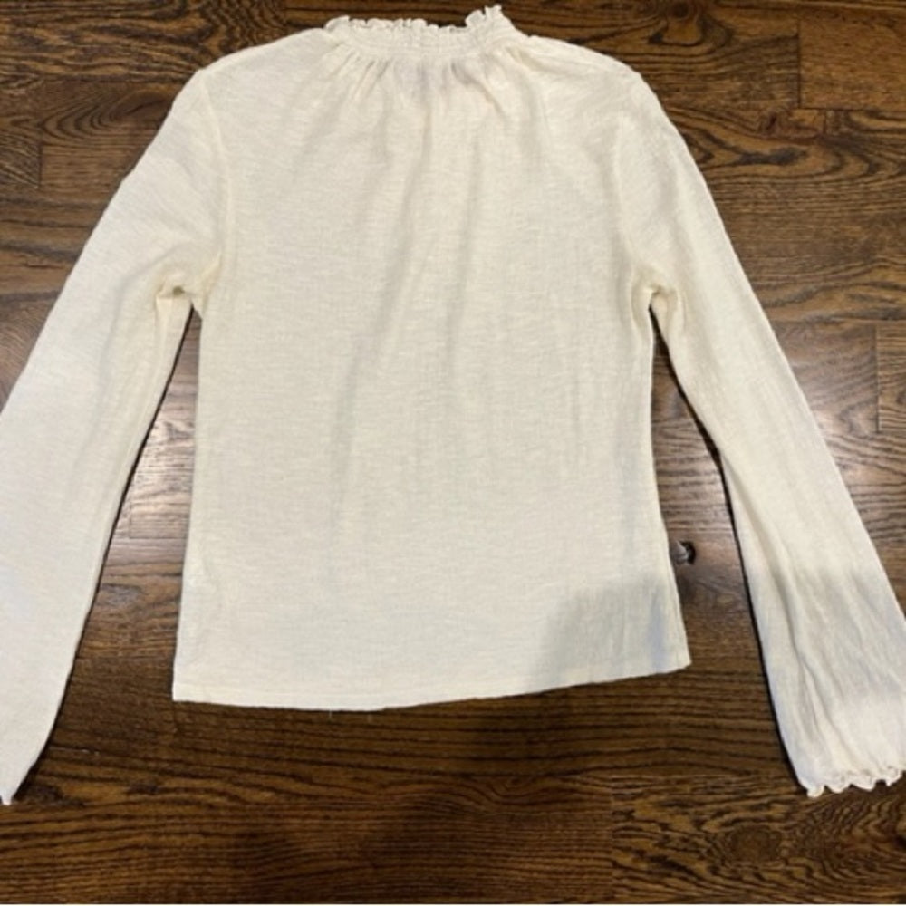 Madewell Texture & Thread Women’s White Blouse Size Small