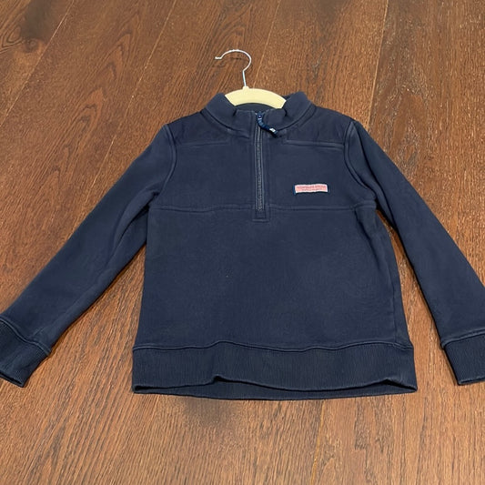 Vineyard Vines Boys Navy Half Zip Sweatshirt Size 5