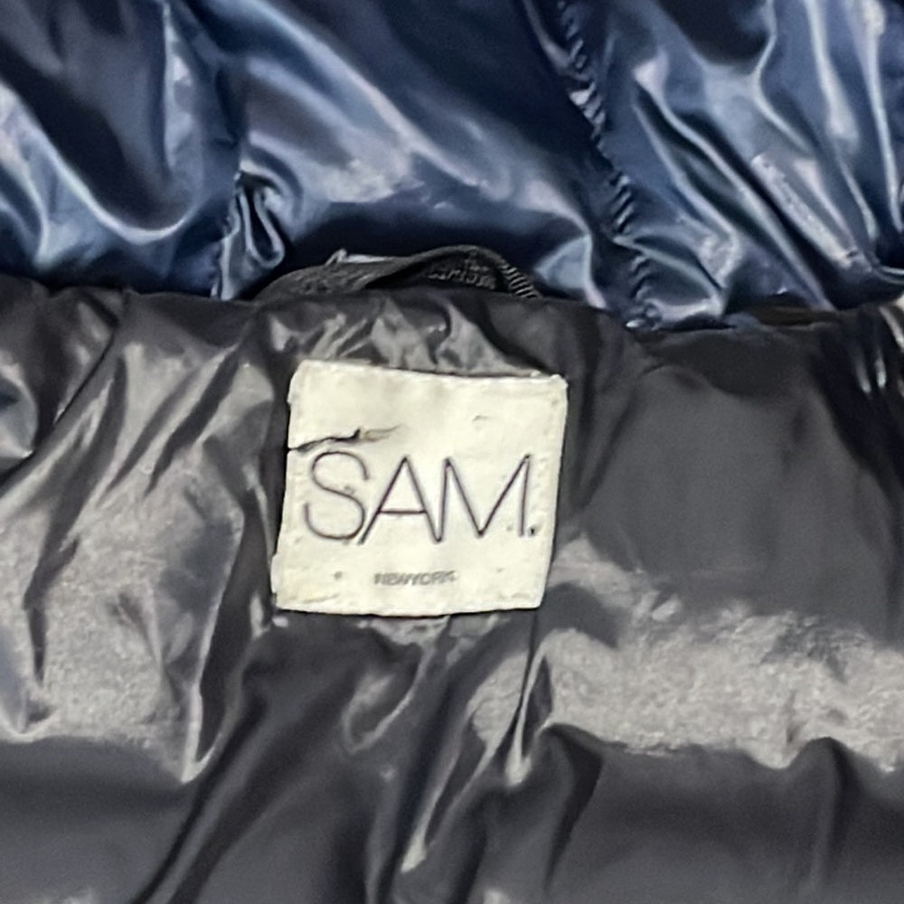 SAM Girls Hooded Down Navy Jacket Size 10