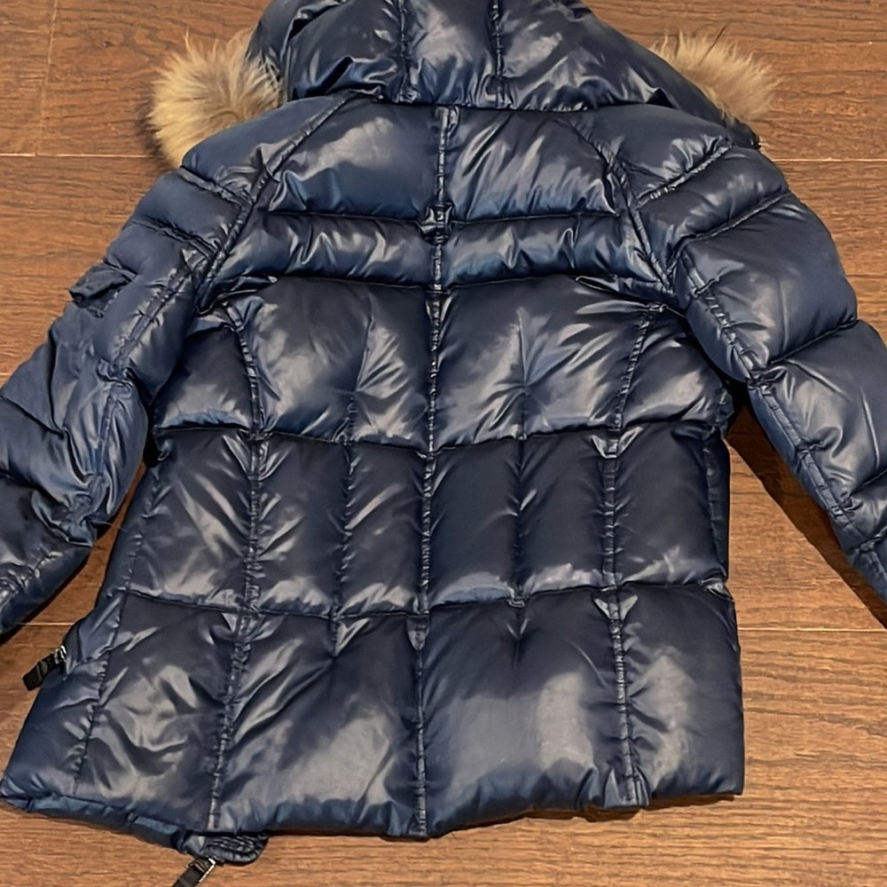 SAM Girls Hooded Down Navy Jacket Size 10