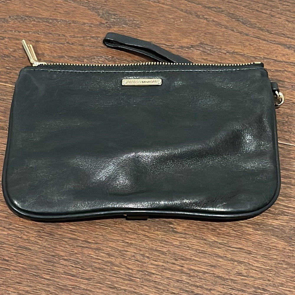 Rebecca Minkoff Black Leather Wristlet