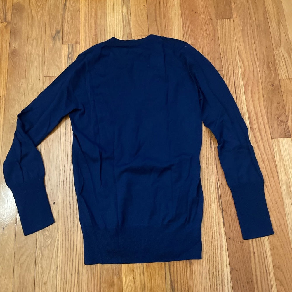J. Crew Navy V-Neck Sweater Size Medium