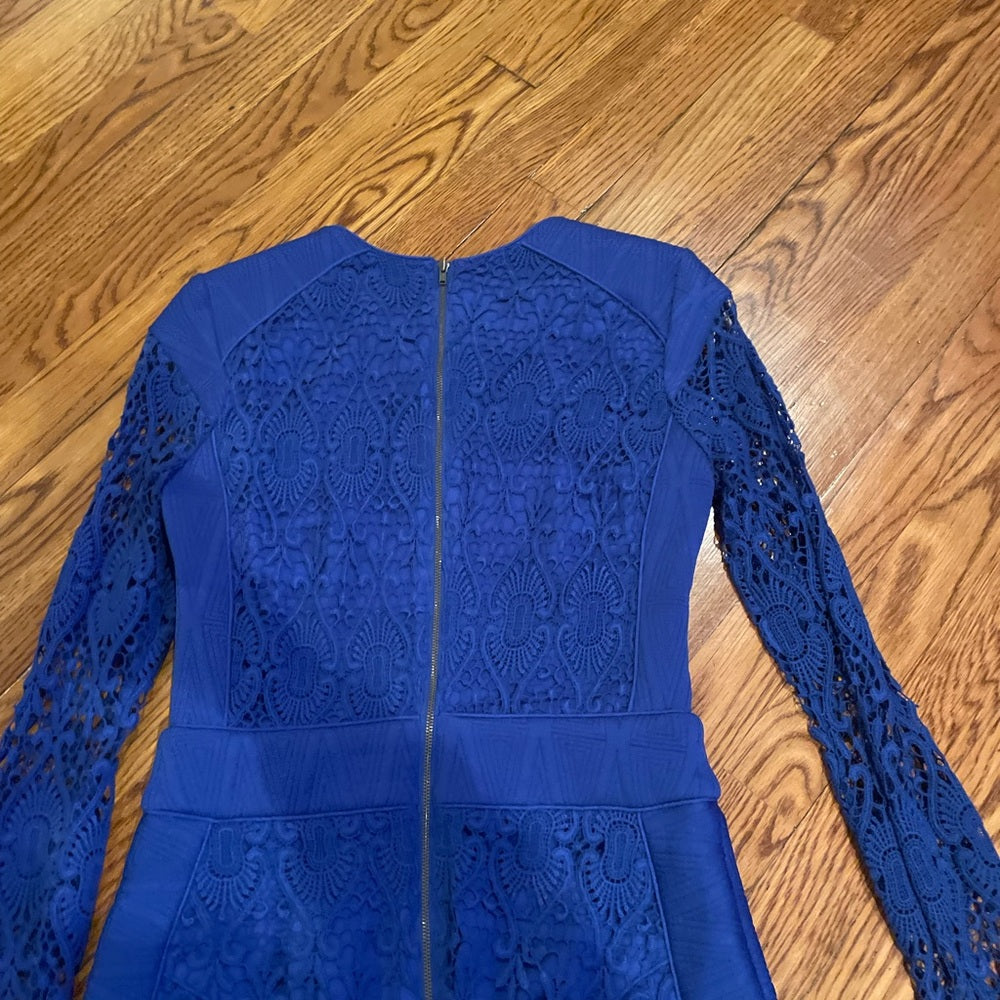 Charlie Jade Royal Blue Lace Dress Size S/P