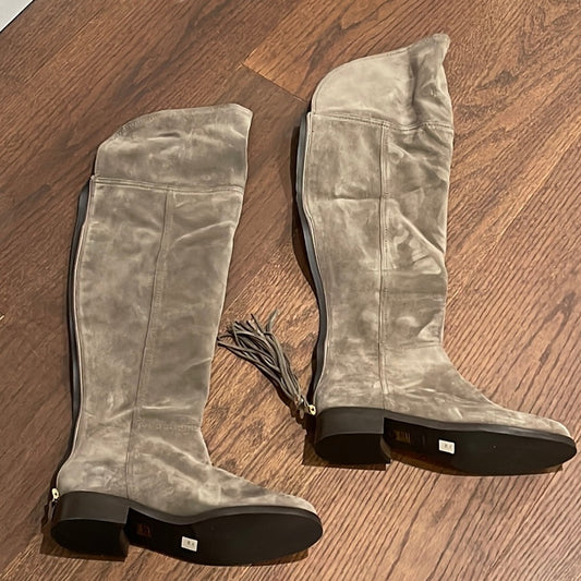 L.K. Bennett Grey Suede Boots Size 37