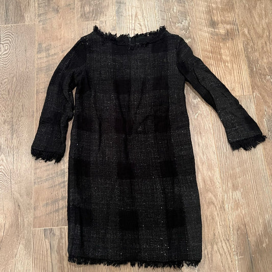 MSGM Woman’s Black Sparkly Long Sleeve Dress Size 40