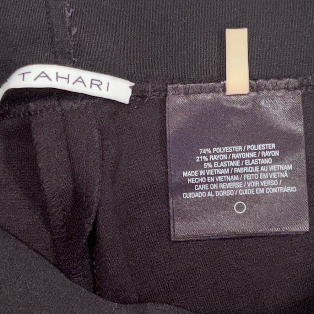 Tahari Woman’s Black Leather Pants Size Small