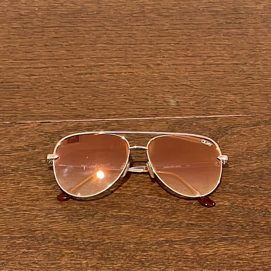 Quay Sunglasses High Key Mini Rose Gold