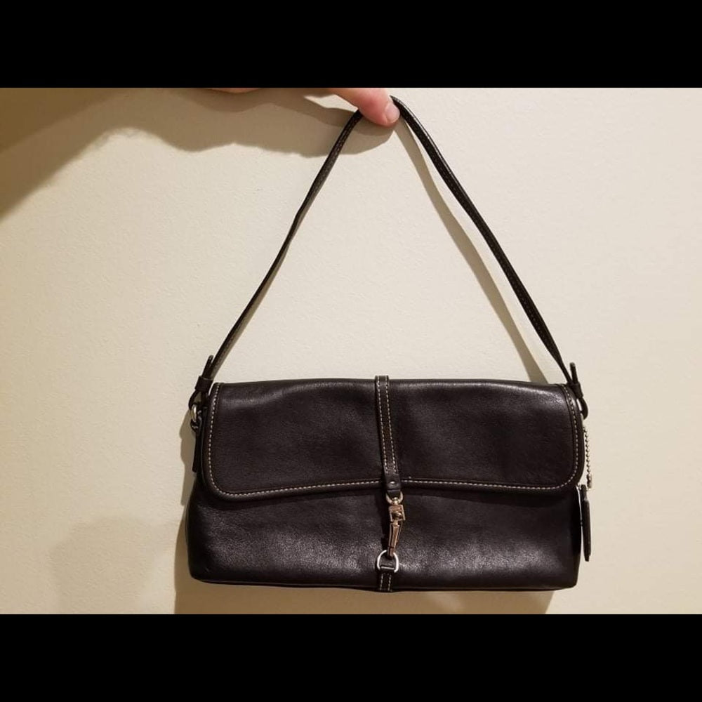 Coach Black Leather Small Handbag