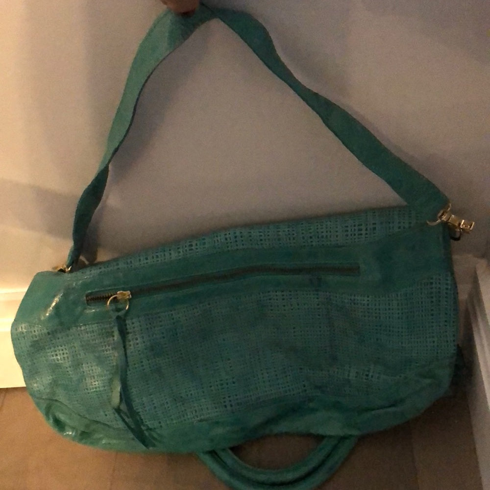 Foley & Corinna Teal Big Shoulder Bag