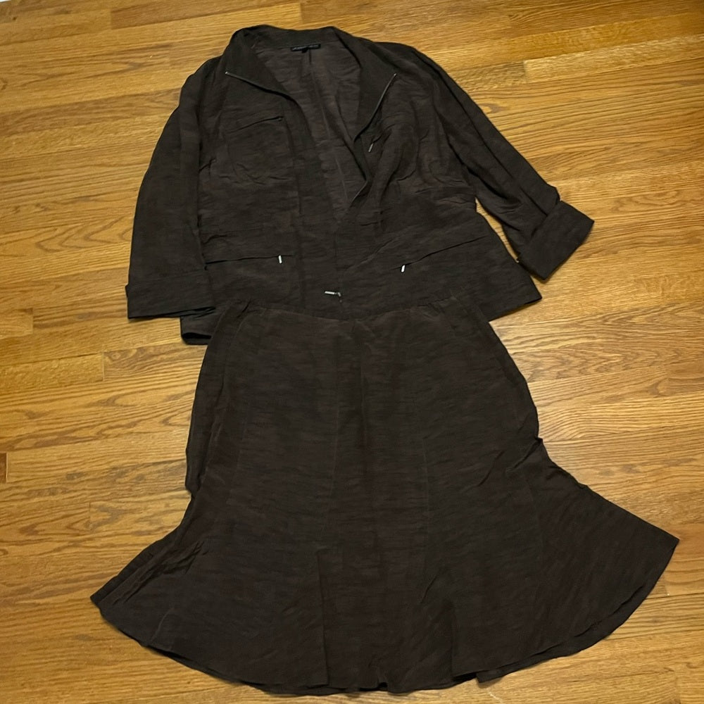 Lafayette 148 top(Size 20) and skirt(Size 22) Black set
