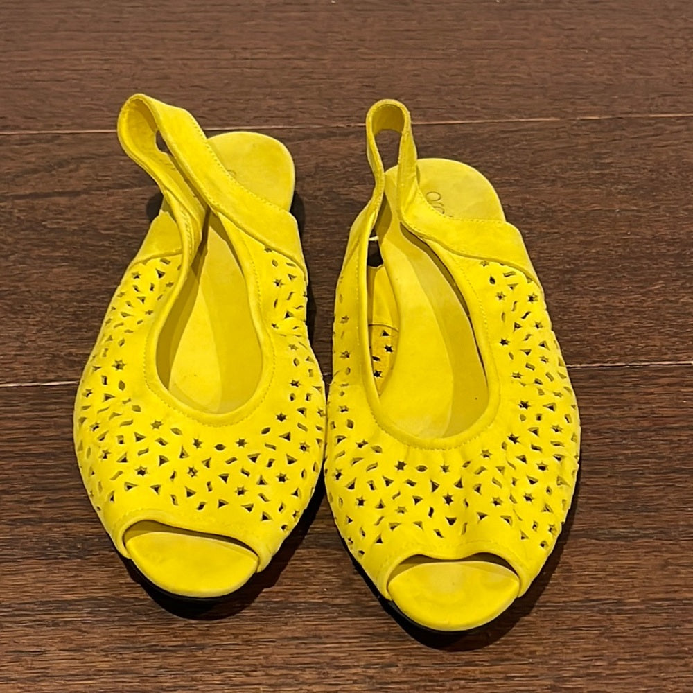 Arche Yellow Women’s Sandals with Sling Back Size 41 / 9.5