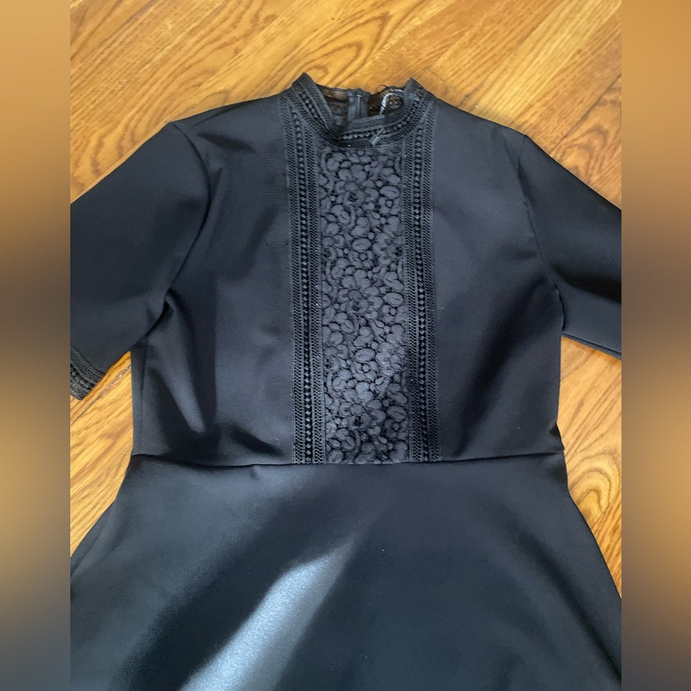 Zara Woman Black Lace Dress Size XL